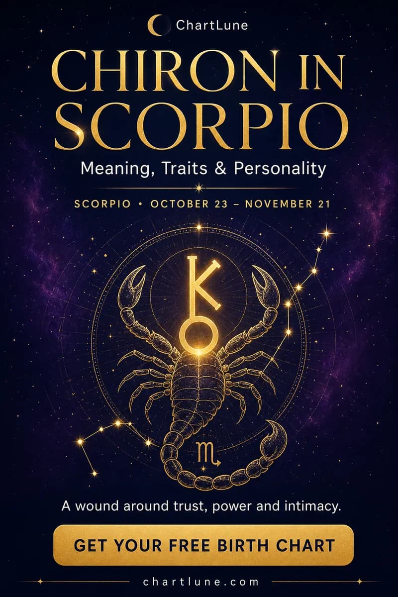 Chiron in Scorpio — meaning, traits and personality